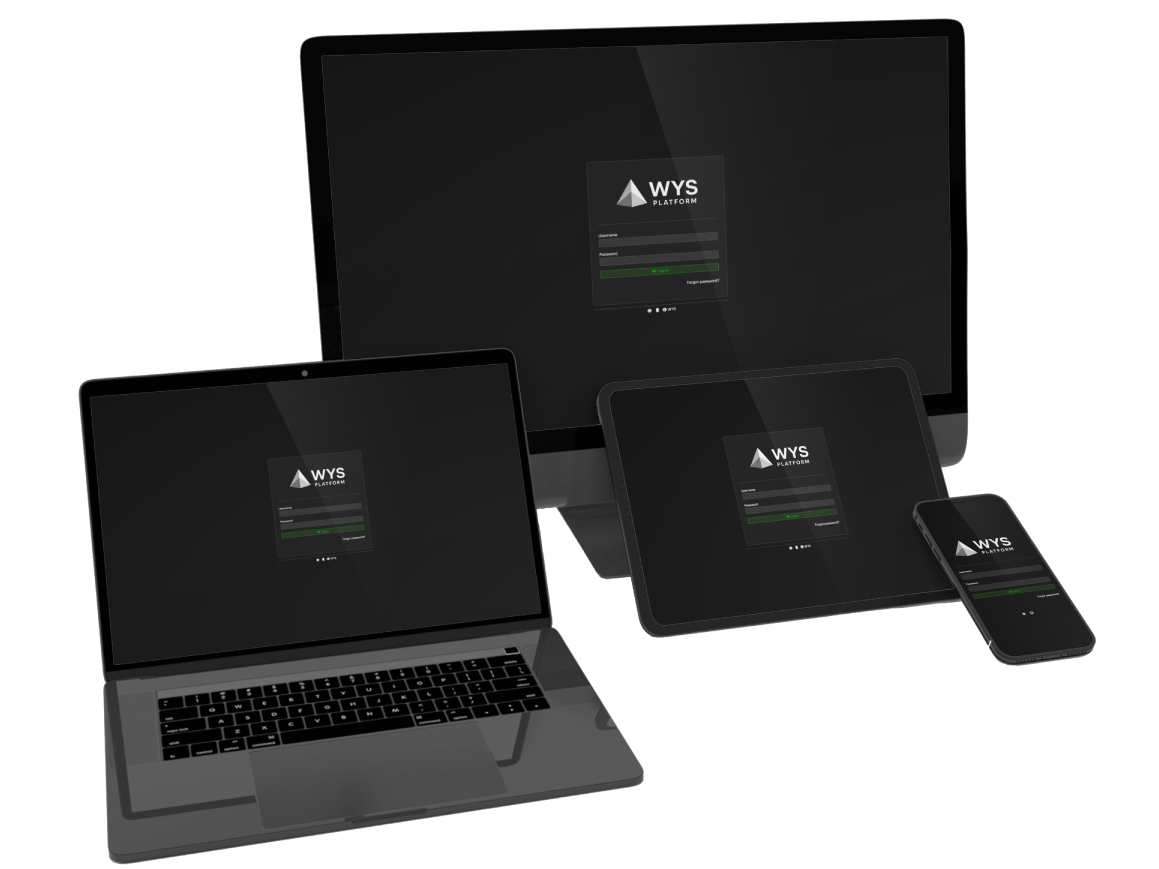 Devices with wys platform login page